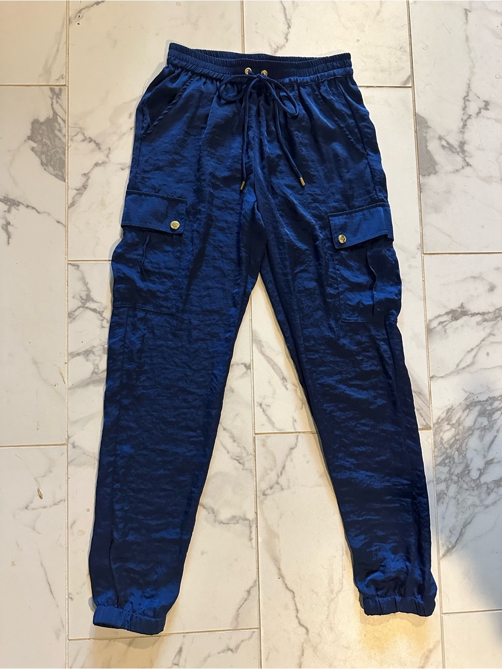 MICHAEL Michael Kors Navy Blue Cargo Jogger Pants